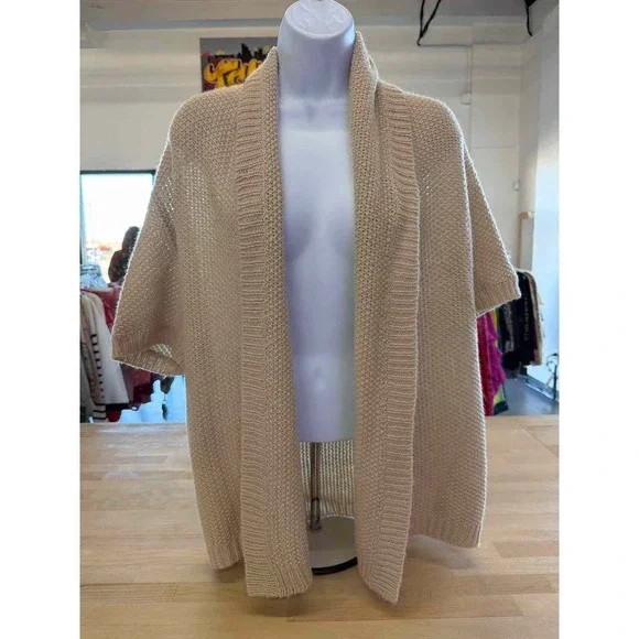 Ann Taylor Size S Beige Knit Cardigan - Picture 1 of 3